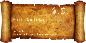 Heil Darinka névjegykártya